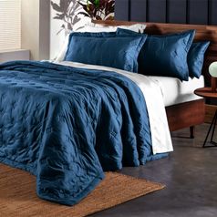 Colcha UltraWave  Lencol branco Art Mural - ambiente